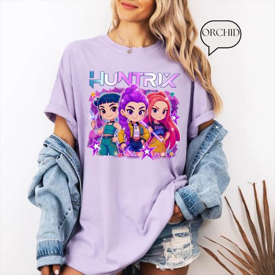 Discover Kpop Demon Hunters Shirt, Huntrix Girl T-Shirt, Kpop idol group Shirt, Mira, Rumi, Joey