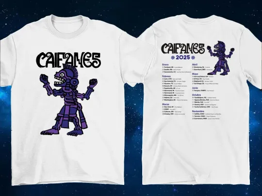 2 Sides Caifanes Band 2025 Tour Shirt Classic White Unisex