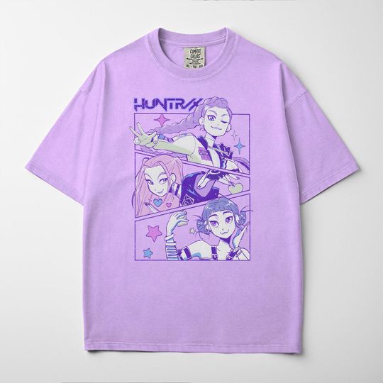 Discover Kpop Demon Hunters Shirt, Korean Pop Lover Gift, Jinu Manga Shirt, Kpop Huntrix Shirt