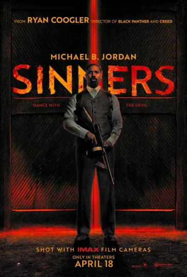 Sinners Michael B Jordan 2025 Movie Premium Matte Vertical Poster