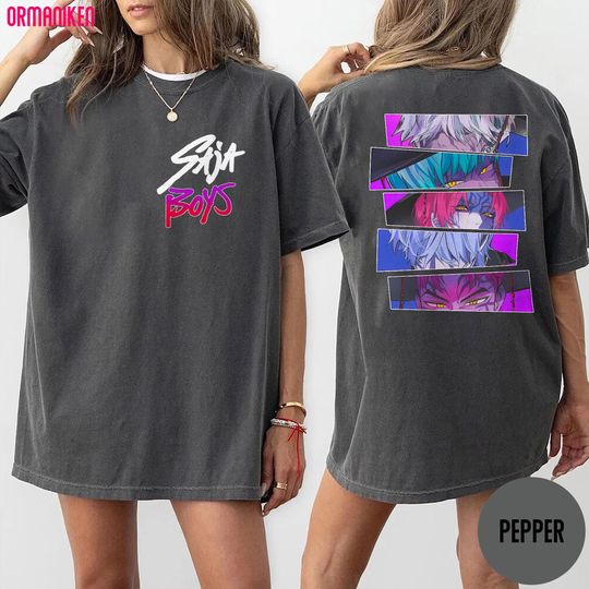Discover Saja Boys Kpop Demon Hunters 2 Sided Shirt, Demon Hunter Merch, Gift for Fans