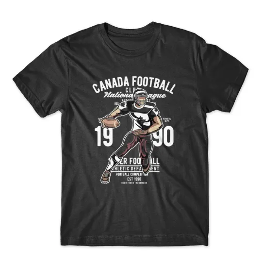 Discover Canada Football T-Shirt 100% Cotton Premium Tee NEW