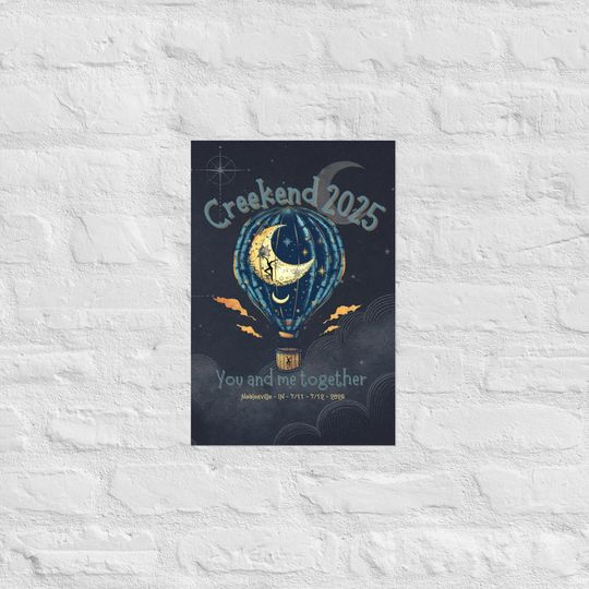 Discover Creekend 2025 Art Print  Dave Matthews Band Matte Poster | Concert Wall Decor