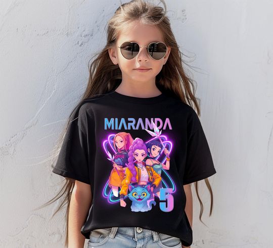 Discover Custom Huntrix Birthday Girl Shirt, Custom It's My Huntrix Birthday Shirt