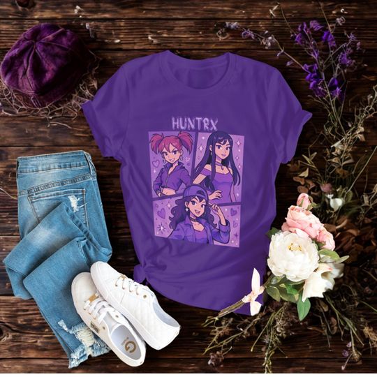 Kpop Demon Hunter T-Shirt  Anime Manga Style Unisex Tee  Kpop Fan Gift