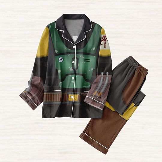 Discover Boba Fett Cosplay Pajamas Set, Star Wars Holiday Pajamas, Disney Halloween Matching Family Pajamas, Bounty Hunter Fans Sleepwear