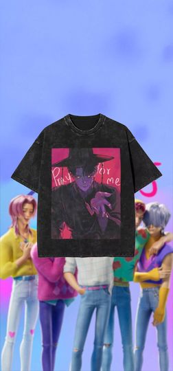 Discover KPop Demon Hunter Inspired Graphic Tee Collection 3 | Vintage Washed 100% Cotton Harajuku Streetwear T-Shirt for Men & Women