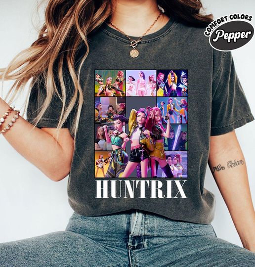 Kpop Demon Hunters Shirt, Huntrix Girl Band Shirt, Demon Hunter Merch, Huntrix Fan Gift