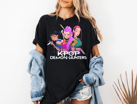 Discover Kpop Demon Hunters Shirt, Huntrix Girl T-Shirt, Gift For Huntrix Fan