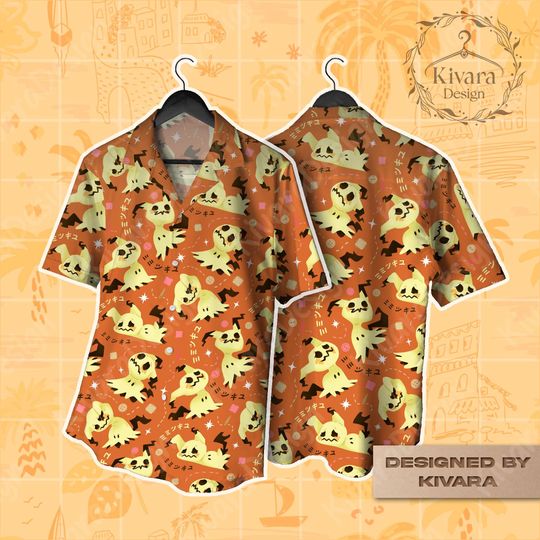 Discover Mimi Hawaiian Shirt - Anime Video Game Summer Shirt - Spooky Halloween Party Beach Apparel - Unique Halloween Gifts
