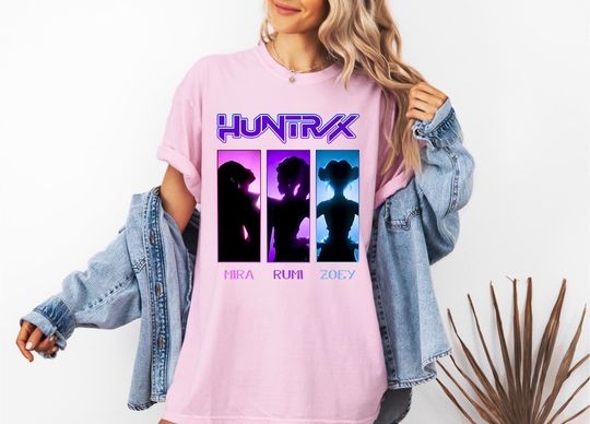 Discover Kpop Demon Hunters Shirt, Huntrix Girl TShirt, Demon Hunter Merch, Gift for Huntrix fan