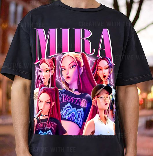 Discover Mira K-Pop Demon Hunter T-Shirt | Dark Fantasy Kpop Graphic Tee