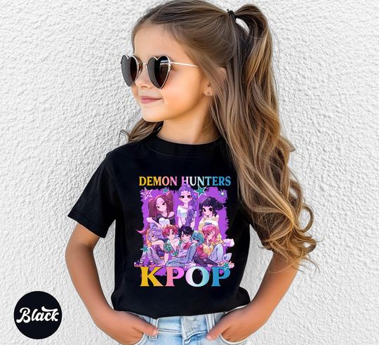 Kpop Demon Hunters Kids Shirt, Saja Boys Jinu Manga Youth T-Shirt, Korean Pop Lover Tee,