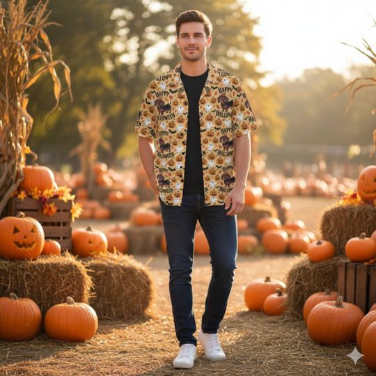 Discover Hawaiian Shirt, Halloween Dachshund Wiener Dog Costume, Men's Tropical Aloha Top, Dog Lover Gift, Beach Party Outfit, Luau Apparel