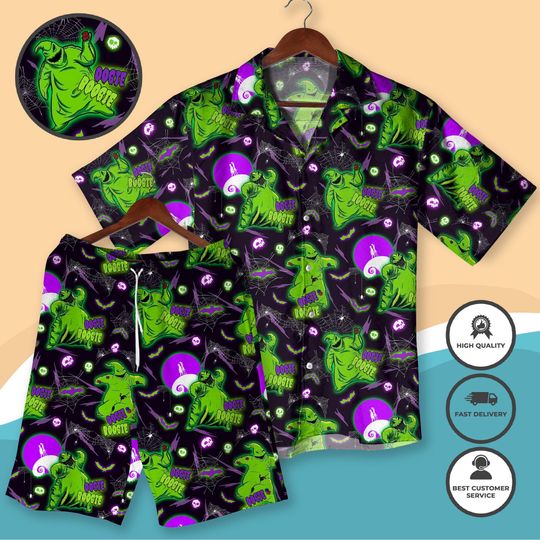 Discover Oogie Boogie Halloween Hawaiian Shirt halloween Christmas Outfit Spooky Aloha Shirt Halloween Boo Gothic Party Clothing Halloween Xmas Gifts
