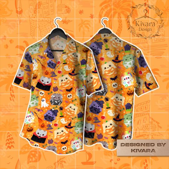 Halloween Togepi Hawaiian Shirt Aloha Shirt Summer Shirt Shorts Video Game Gifts