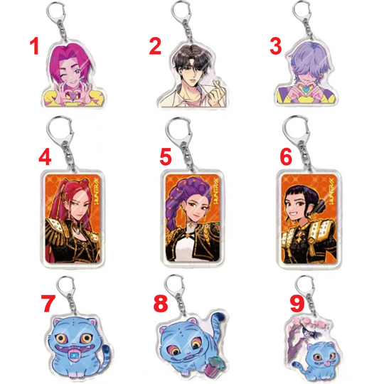New Kpop Demon Hunters Acrylic Keychain