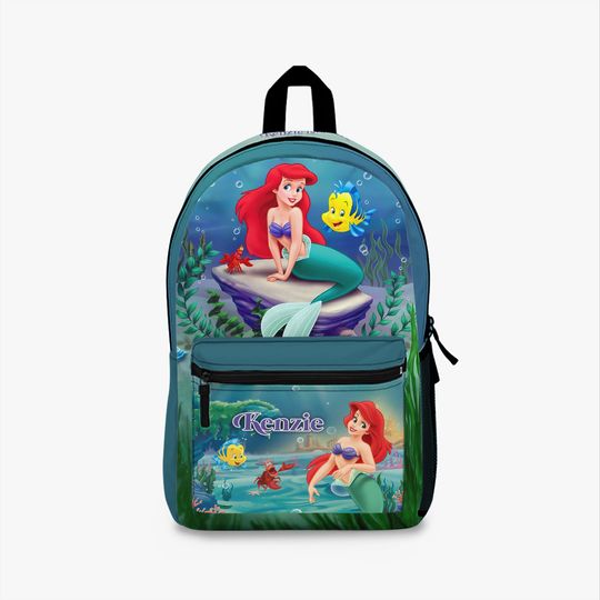 Personalized The Little Mermaid Backpack for Kids  Custom Name,Perfect for School or Gifts