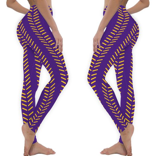 Women's Minnesota Football Leggings, vikings Leggings, Women's Leggings, Purple and Gold Leggings, gift, vikings football pants