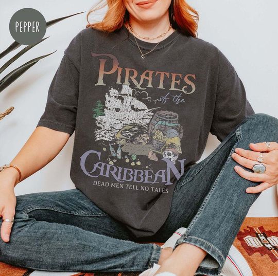 Retro Pirates of the Caribbean Shirt, Dead Men Tell No Tales Shirt, Disneyland Shirt, Disney Vacation Shirt