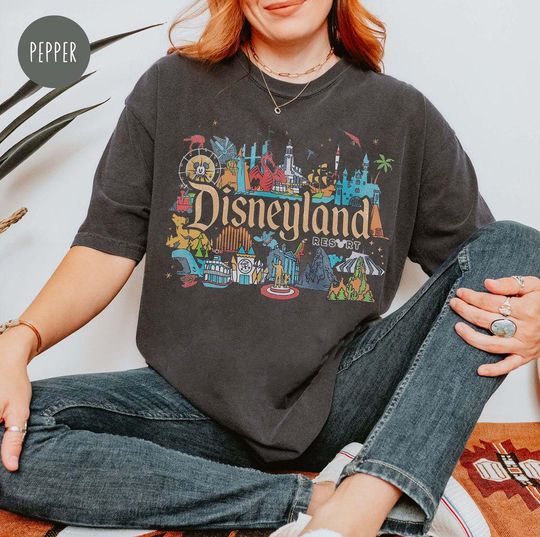 Retro Disneyland Resort Shirt, Vintage Disneyland Parks Shirt, Magic Kingdom Shirt, Disneyworld Shirts, Disney Family Shirts
