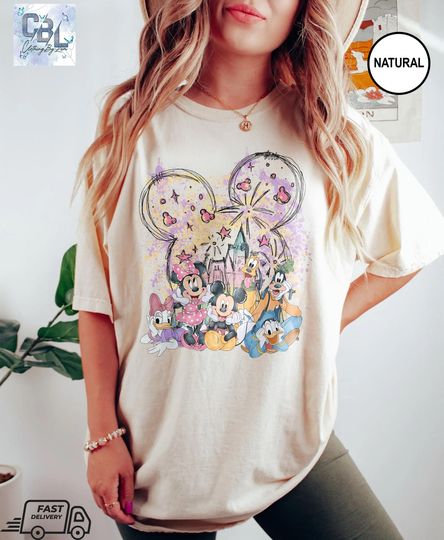 Discover Disney Mickey And Friends Shirt, Disney Colorful Shirt, Disney Magical Kingdom, Disney Shirt, Disney Trip, Disneyland Family