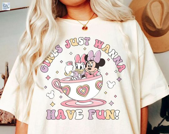 Discover Disney Minnie Daisy Summer Shirt, Disney Summer Shirt, Disneyworld Shirt, Girls Just Wanna Have Sun, Disney Besties Shirt