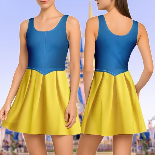 Snow White Princess Dress, Disney Running Women Dress, Disney Princess Casual Dress, Poison Apple Dress, Disneybound Outfit