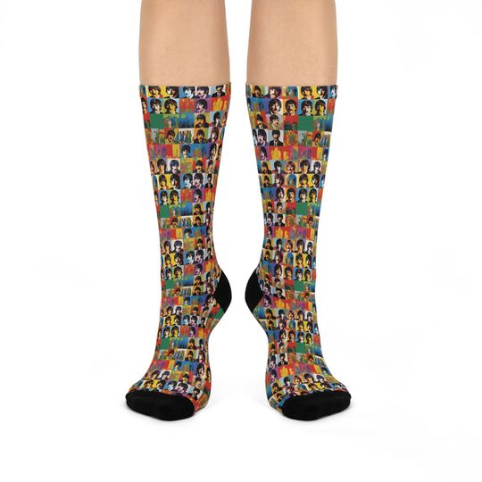 The Beatles Sargent Pepper Colorful, Funky and Fun Cushioned Crew Socks