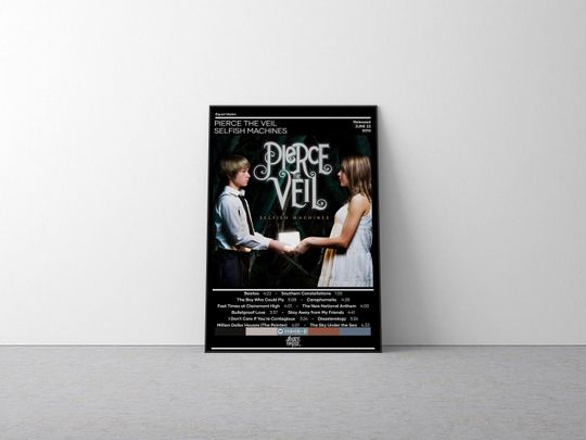 Pierce the Veil Poster | Selfish Machines Poster | Rock Music Poster