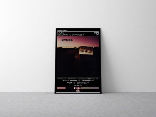 Discover Kyuss Poster | Welcome to Sky Valley Poster | Rock Music Poster | Album Cover Poster | Music Poster Gift | Wall Decor | 4 Color | Home Decor