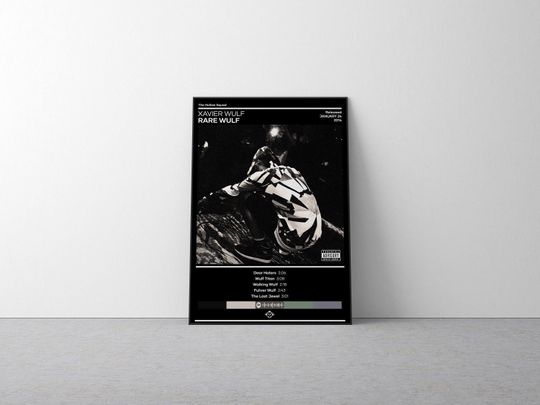 Discover Xavier Wulf Poster | Rare Wulf Poster | Music Poster | Album Cover Poster | Music Poster Gift | Wall Decor | Hiphop Poster | 4 Color