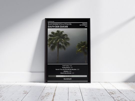 Discover SuicideboyS Poster | South Side Suicide Poster | Music Poster | Album Cover Poster | Music Poster Gift | Wall Decor | Hiphop Poster | 4Color