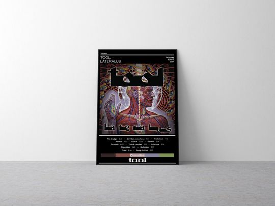 Discover Tool Poster | Lateralus Poster | Rock Music Poster | Album Cover Poster | Music Poster Gift | Wall Decor | 4 Color | Print | Home Decor