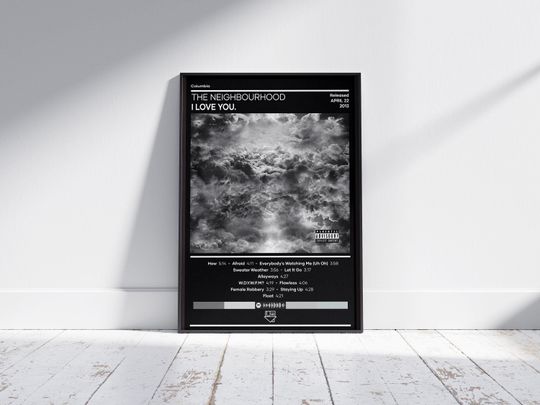 Discover The Neighbourhood Poster | I Love You Poster | Rock Music Poster | Album Cover Poster | Music Poster Gift | Wall Decor | 4 Color |Home Decor