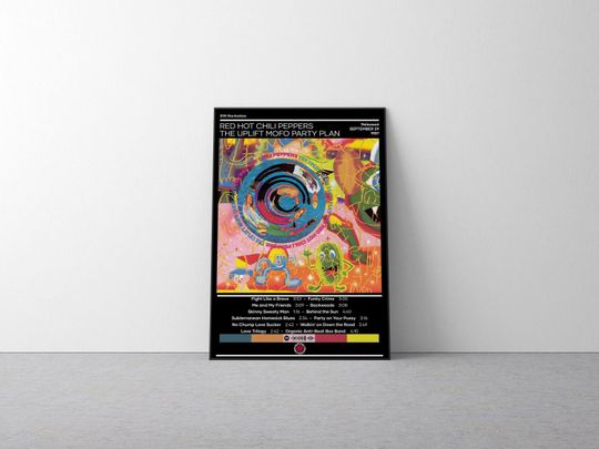 Discover Red Hot Chili Peppers Poster | The Uplift Mofo Party Plan Poster | Rock Music Poster | Album Cover Poster | Music Poster Gift | Wall Decor