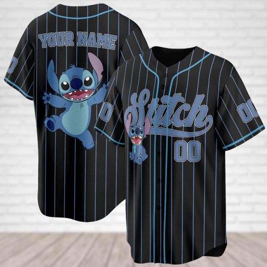 Discover Custom Stitch Baseball Jersey, Disney Trip 2025 Jersey Shirt, Lilo And Stitch Shirt, Group Team Jersey Shirt, Stitch Love Gift