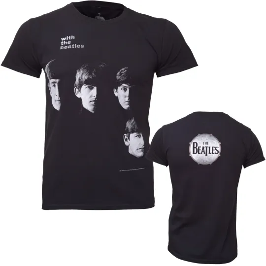 The Beatles Official Logo 3D T-Shirt Rock Band Album