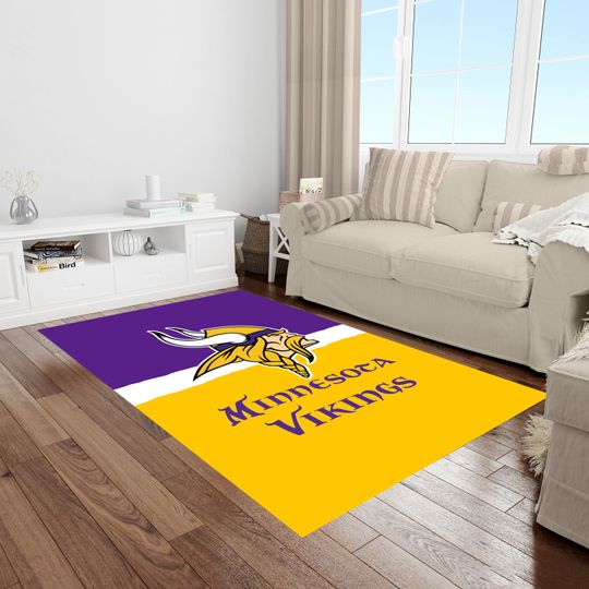 American Football Rug, Minnesota Vikings, Kids Room Rug, Minnesota Vikings Rug