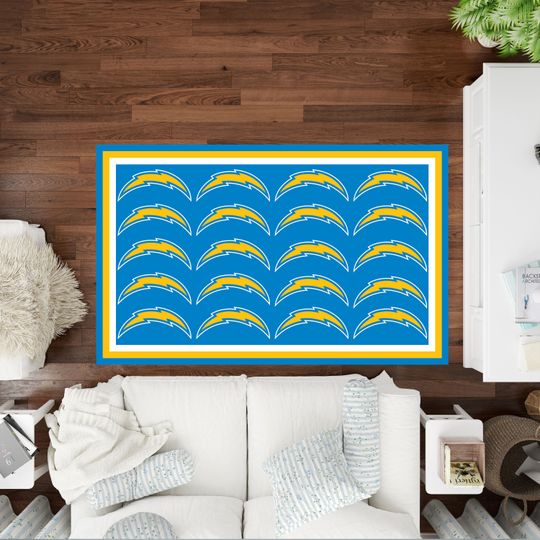 Discover American Football Rug, Los Angeles Chargers Rug,Football Rug, Area Rug