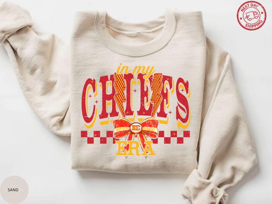 Vintage Chiefs Football Sweatshirt - Comfort Colors Swelce In My Chief Era