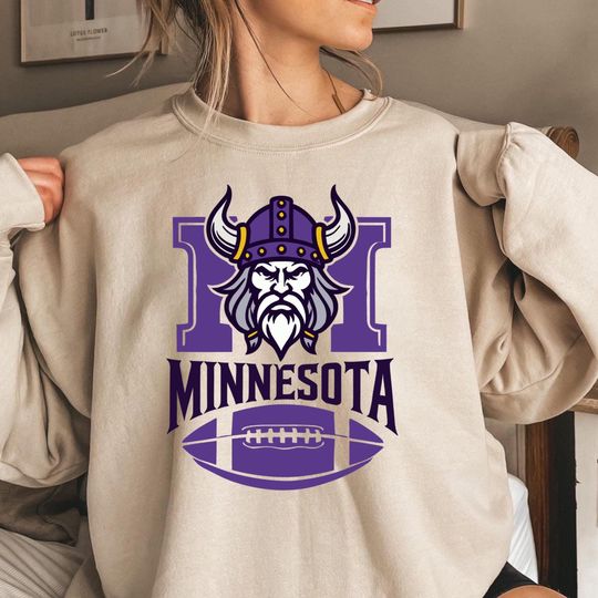 Minnesota Vikings Football Shirt - Game Day Home Sweatshirt for Vikings Fans