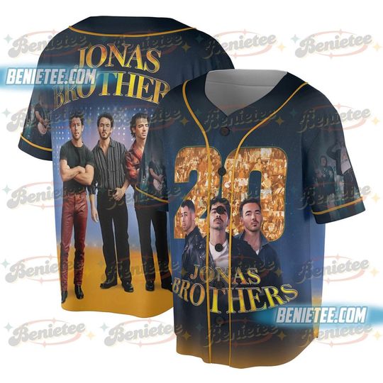 Vintage Jonas Brother Tour 2025 Baseball Jersey, Bootleg 90s Jersey