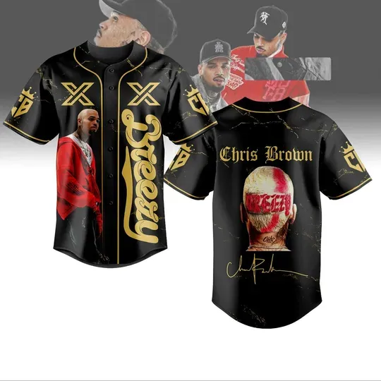Chris Brown Breezy Bowl Baseball Shirt, Breezy Bowl 2025 Jersey Shirt, Breezy Bowl Tour Baseball Jersey, Chris Brown Fan