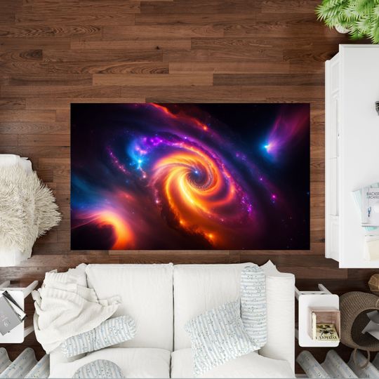 Discover Galaxy Rug, Universe Galaxy Rugs, Nebula Rug, Space Rug, Living Room Rug, Bedroom Rug