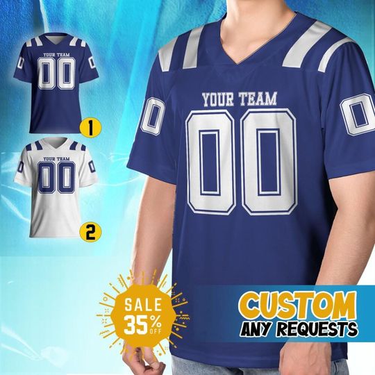 Discover Custom Name & Number Jersey, Personalized Team Colt Football Jersey Collection, Gift for her, Gift for birthday, Game Days Shirt