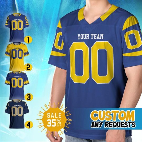 Discover Custom Adult Youth Famous Team Ram Football Jersey Shirt Collection,  Personalized Team Name Number jersey, Famous Teams, Game Days Shirt