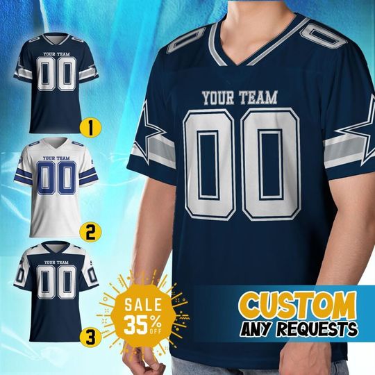 Discover Custom Team Cowboy Football Jersey Collection, Personalized Football Jerseys, Game Day Outfit, Famous Teams, American Football Fan