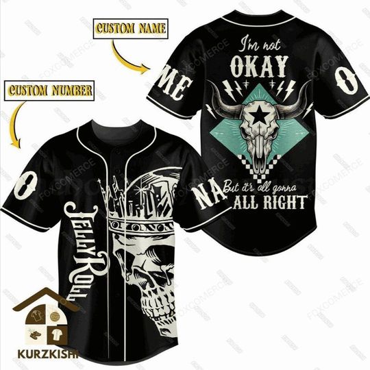 Discover Jelly Roll Baseball Shirt  Personalized Tour Jersey for Fans