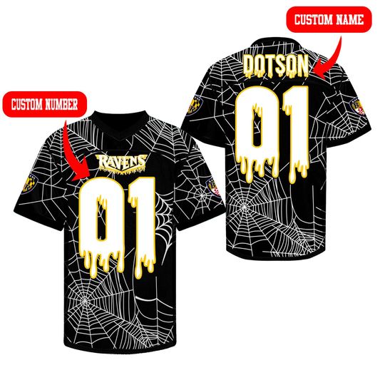 Personalized Baltimore Ravens Football Jersey, Custom Name and Number Sports Shirt, football Team Fan Gift Apparel,Stadium Game Day Outfit Unisex